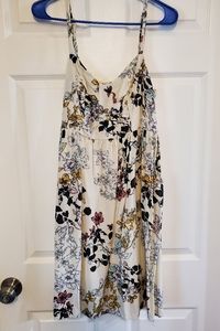 Torrid size 0 cream floral skater dress